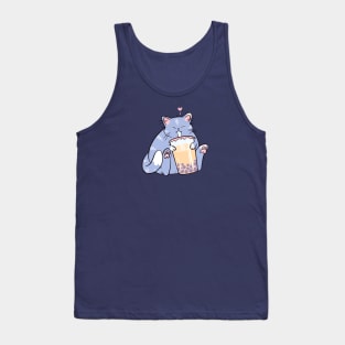 boba cat Tank Top